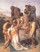 Bouguereau, Zenobia.found by shepherds on the Banks of the Araxes  (mk26)